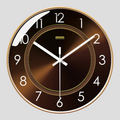 Horloge Murale Design en Verre Accessoire De Salon