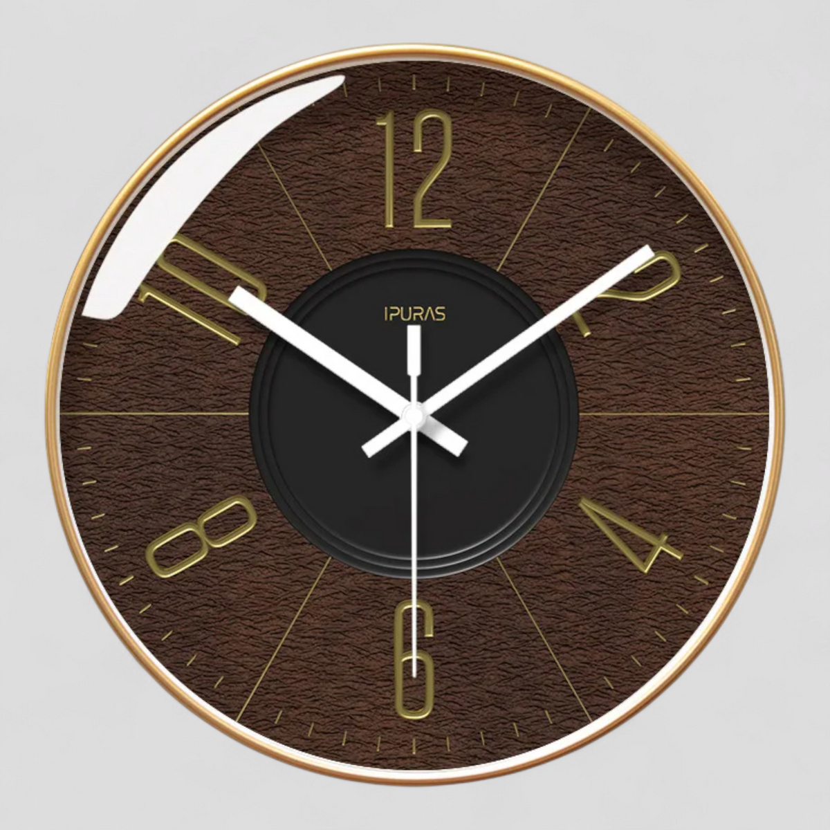Horloges murales : Horloge Murale Vintage au Design Verre Accessoires De Maison dans de Marche Lino