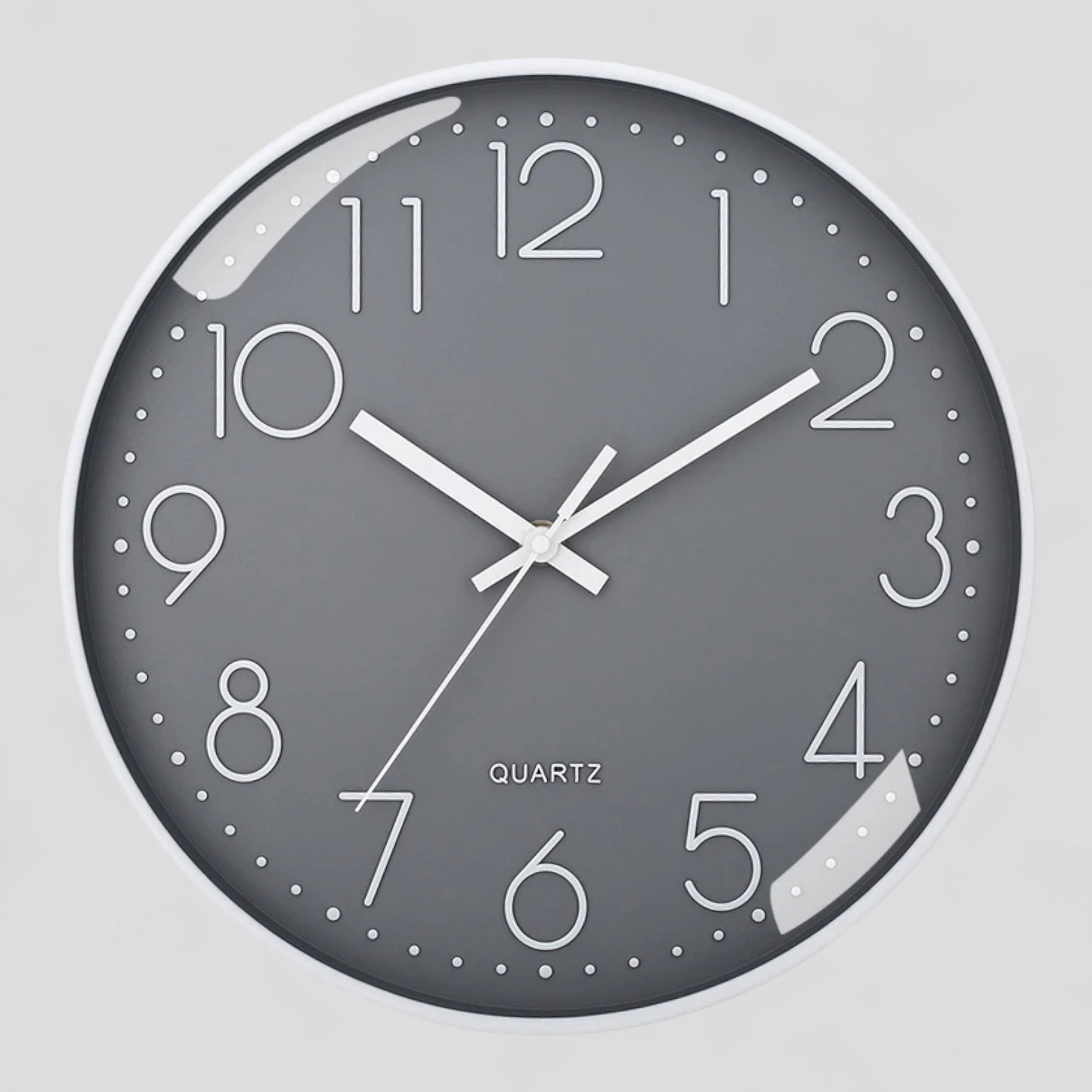 Horloge Murale Silencieuse Design Moderne Verre – 8 Pouces