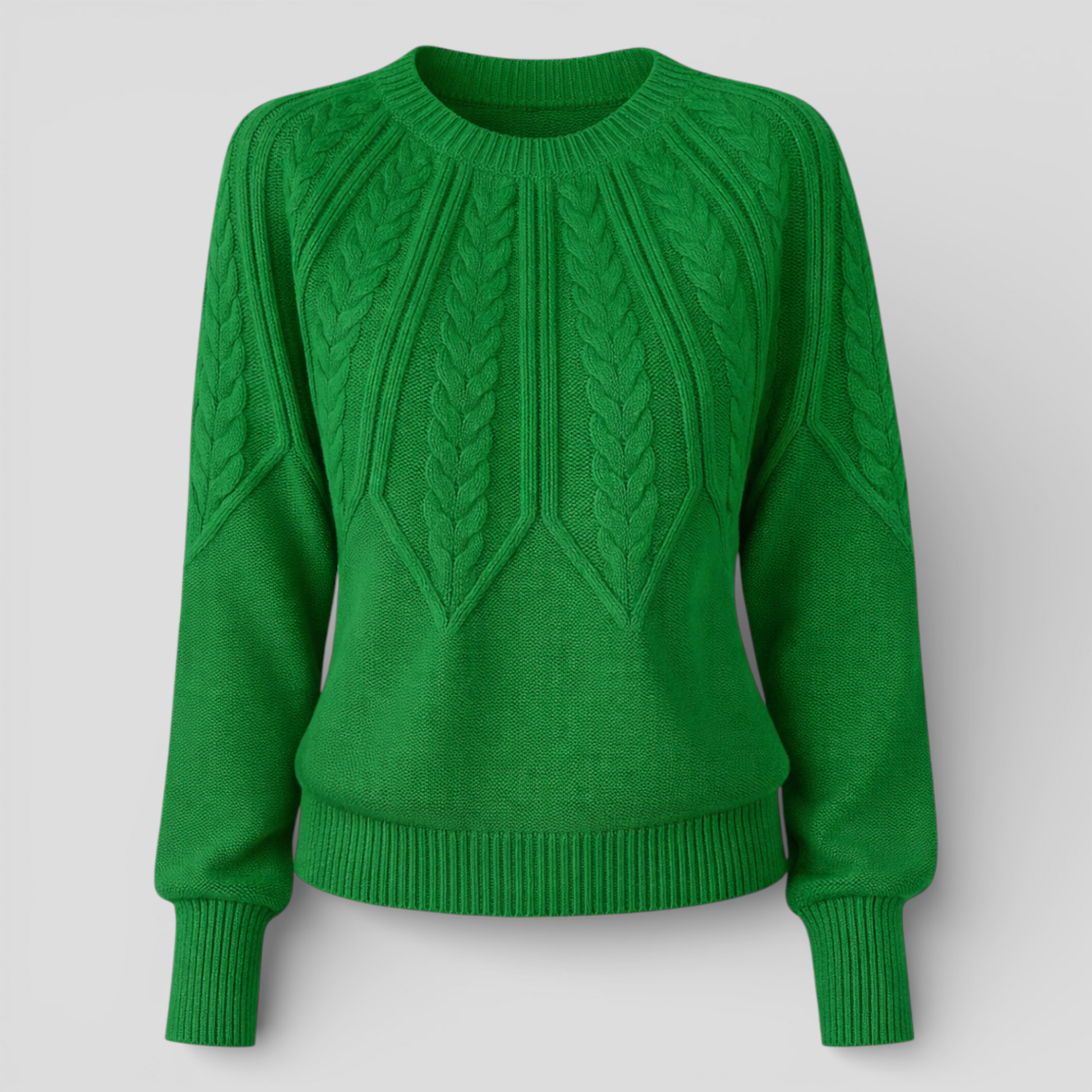Pull Femme à Manches Larges Coton Coupe Régulière