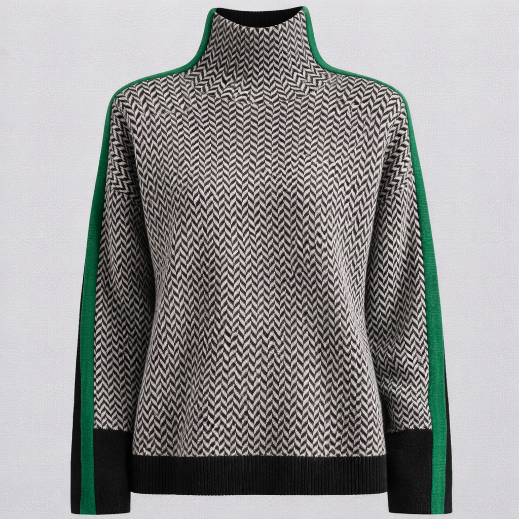 Pull Femme à Rayures Polyester Mode Élégante Style De Bureau