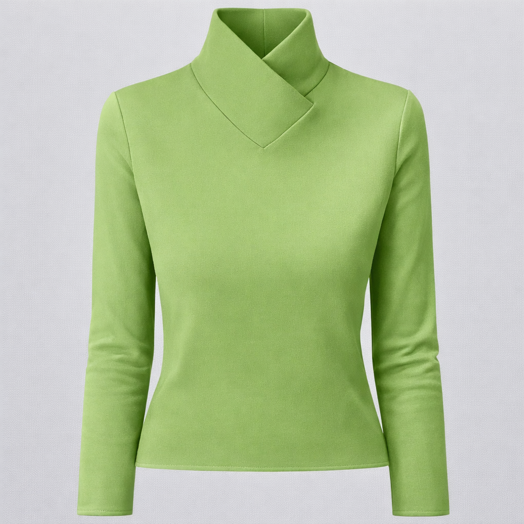 Pull Élégant à Col Montant pour Femme Confort Quotidien