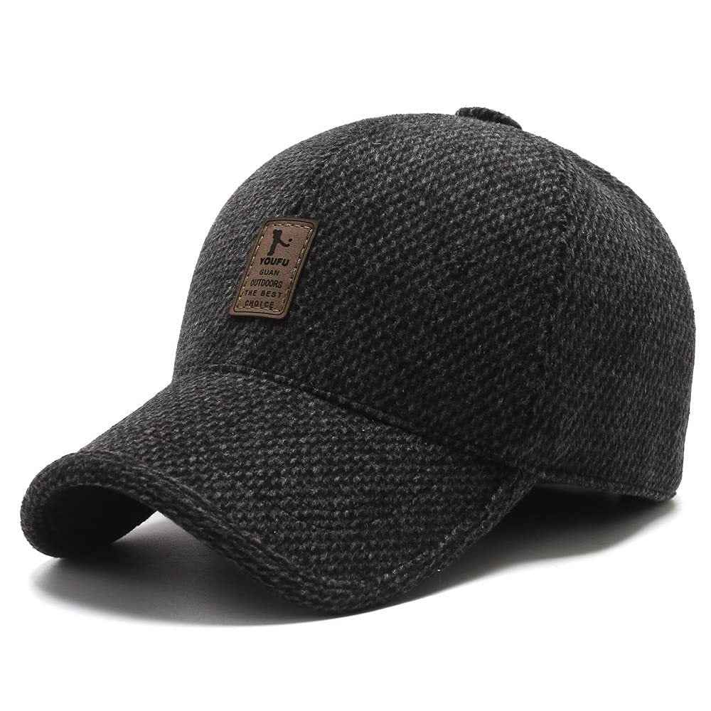 SnapHat™ - Casquette de baseball tricotée chaude pour l'hiver