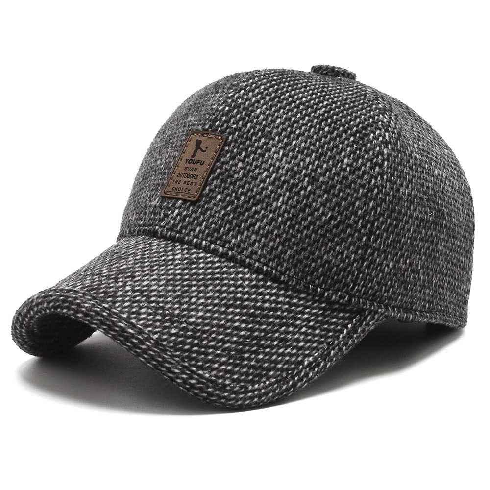 SnapHat™ - Casquette de baseball tricotée chaude pour l'hiver