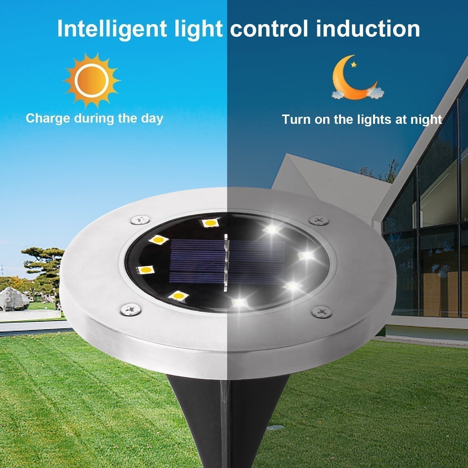 Éclairage de jardin solaire LED sans fil Deluxe - Illuminez votre jardin en toute simplicité