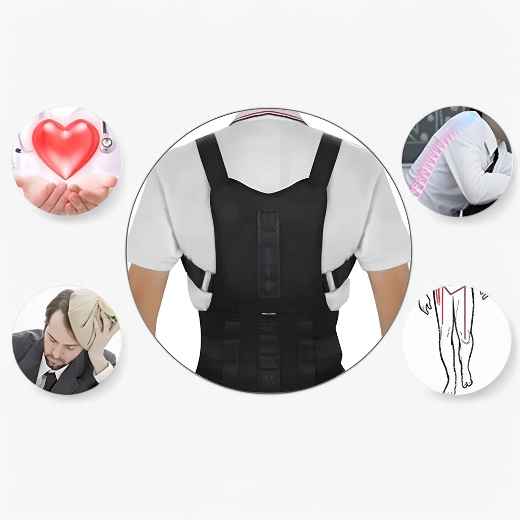 BeltGuard Correcteur de Posture Unisexe Ajustable et Respirant pour Dos Droit Hommes et Femmes
