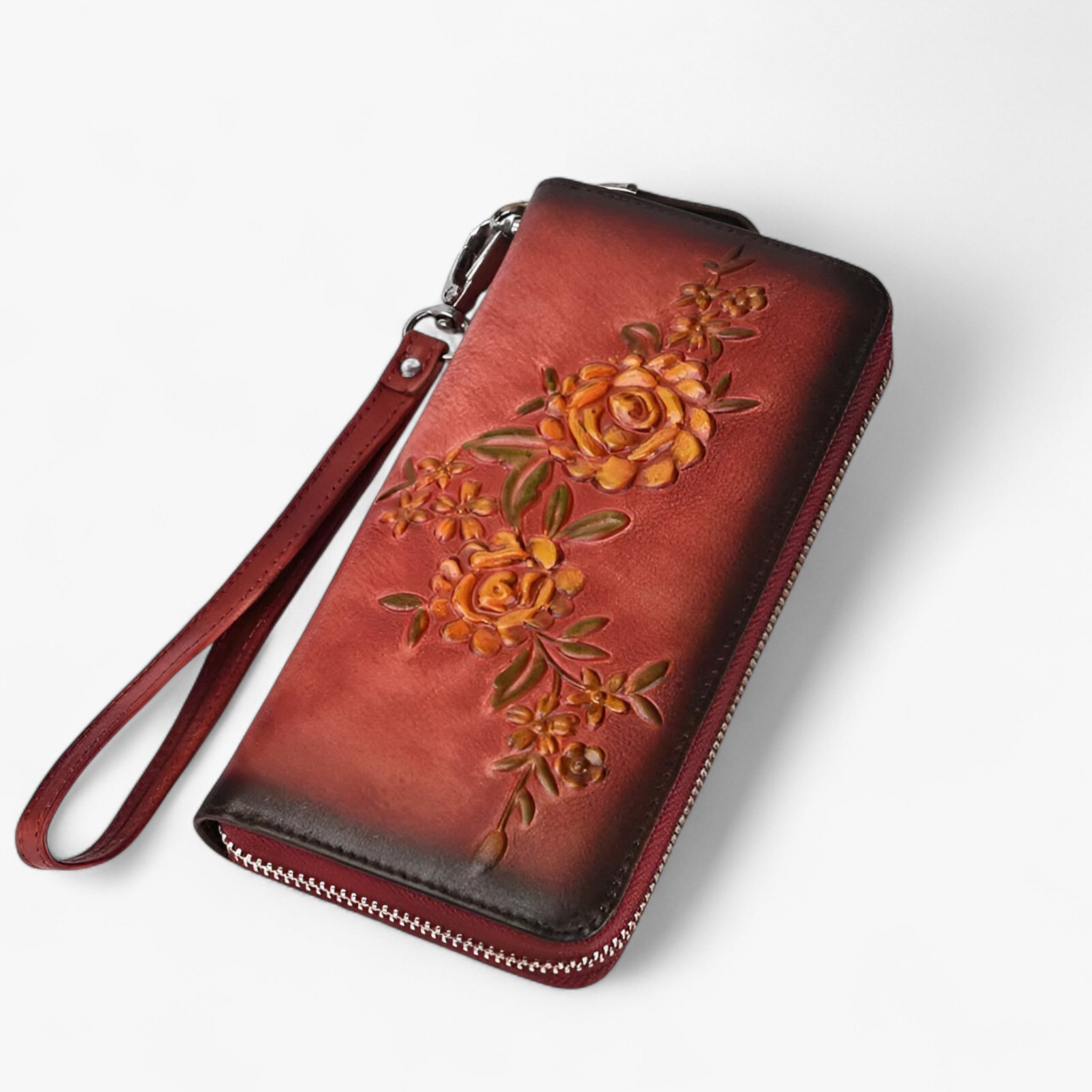 Portefeuille Femme Marron - Long - Élégant et Fonctionnel