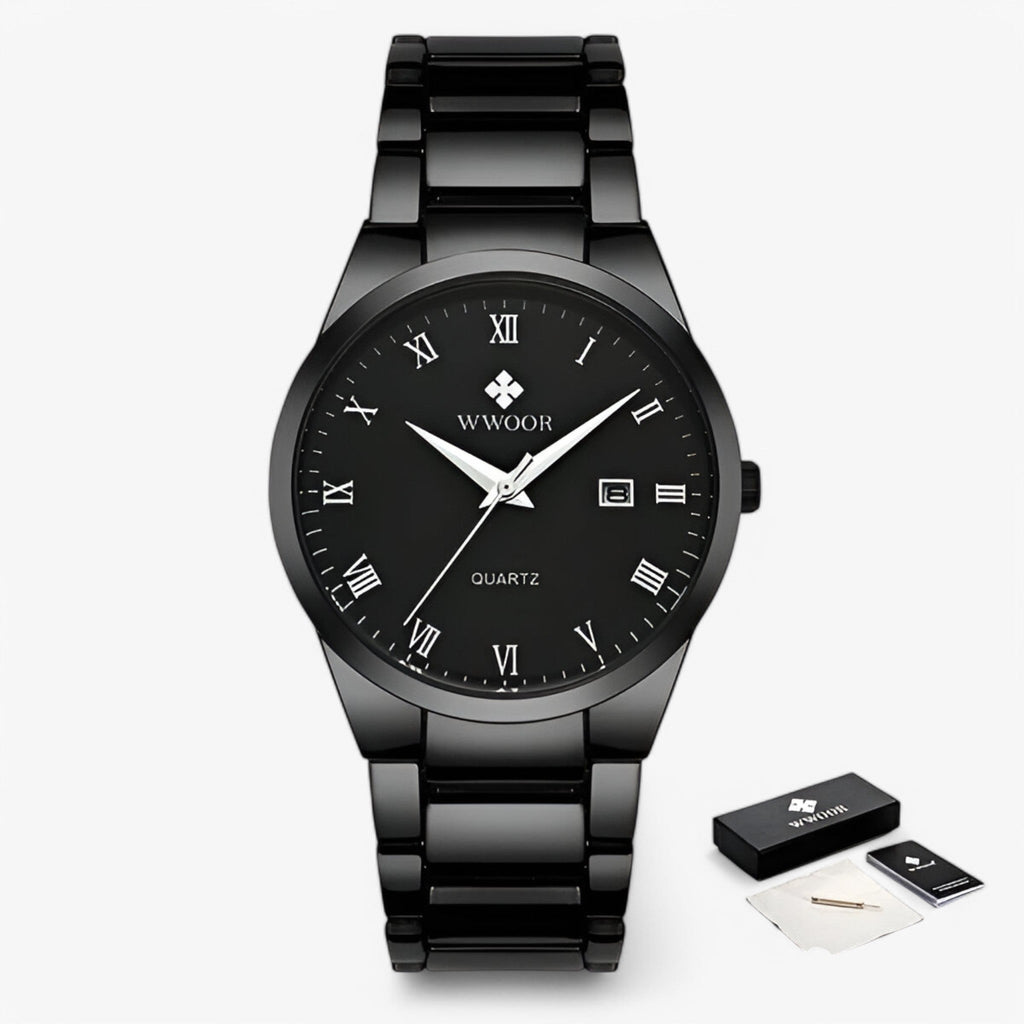 Elegantní pánské hodinky s ocelovým quartzovým strojkem