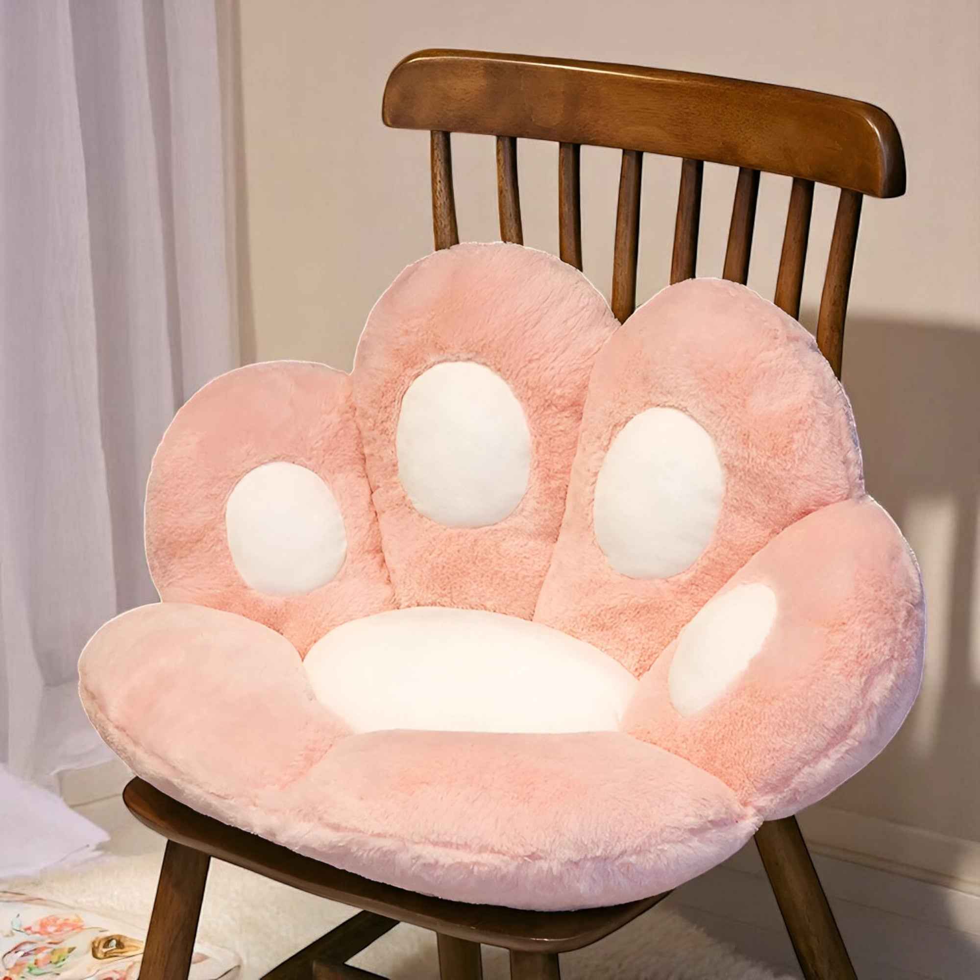 Coussins décoratifs : Coussin de Chaise Peluche Rose 70 Cm Accessoire Intérieur dans de Marche Lino