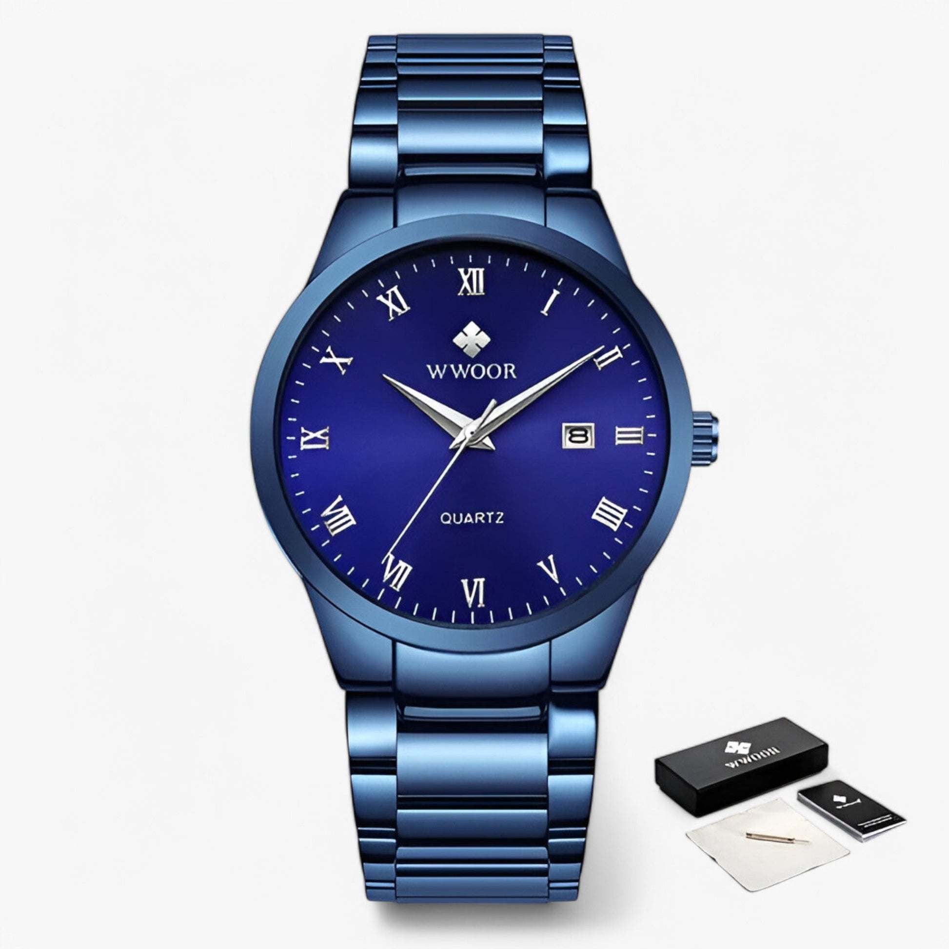 Elegantní pánské hodinky s ocelovým quartzovým strojkem
