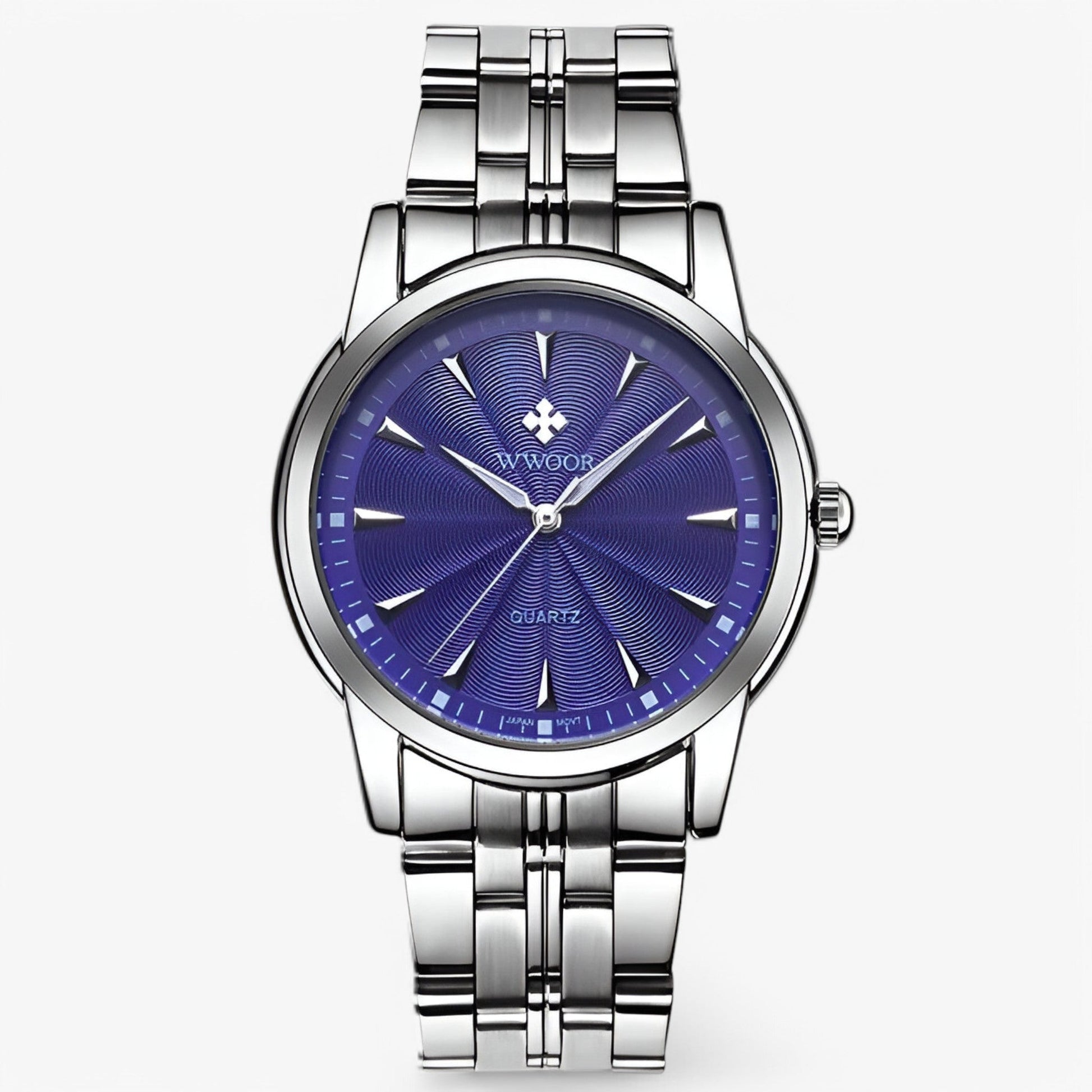 Axel | Luksus guldur i rustfrit stål - Hvid Blå - watches - {{ product_tags }