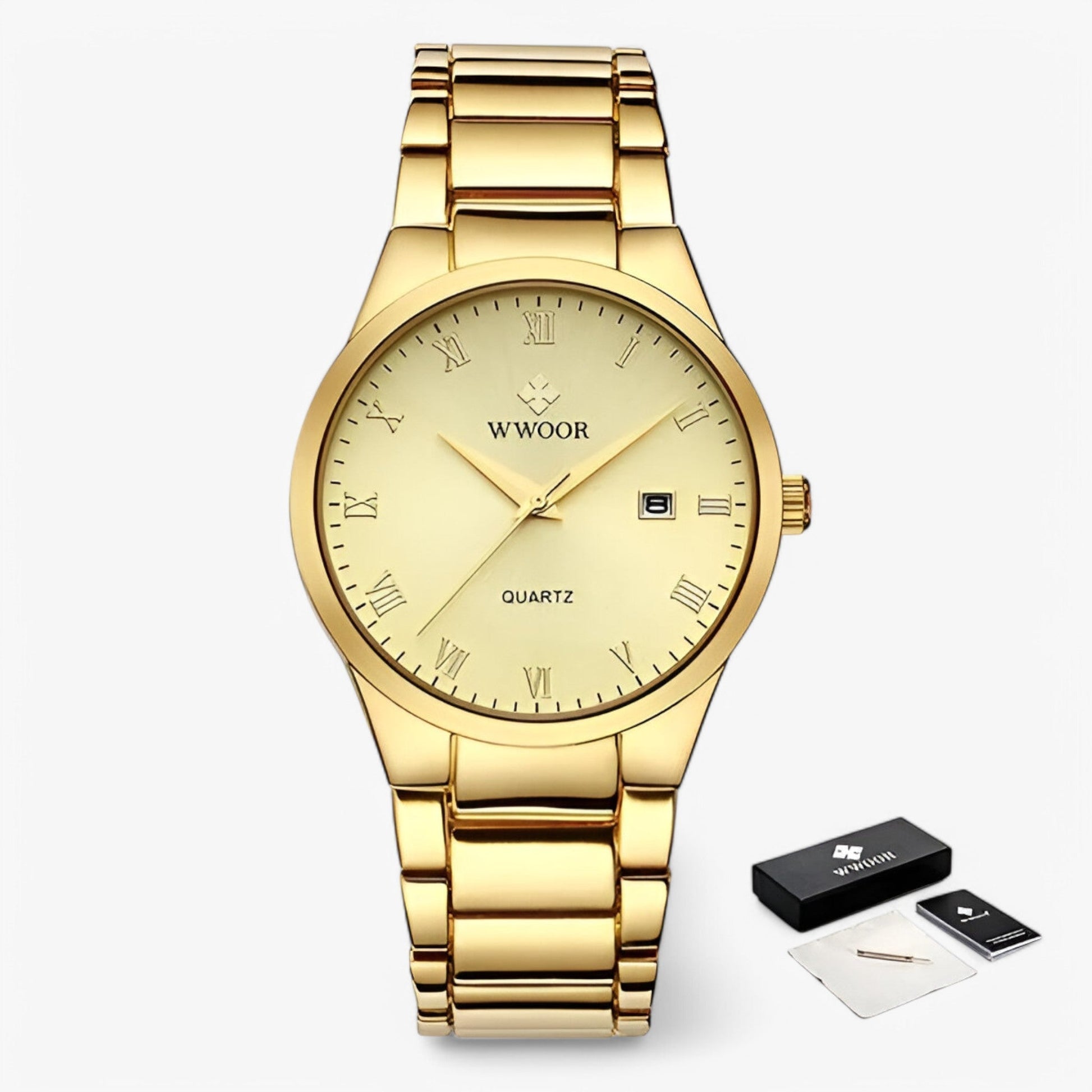 Elegantní pánské hodinky s ocelovým quartzovým strojkem