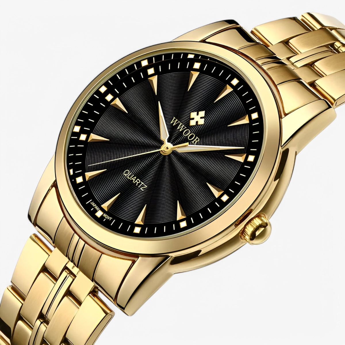 watches : Axel | Montre de luxe dorée en acier inoxydable dans de Concept Odense