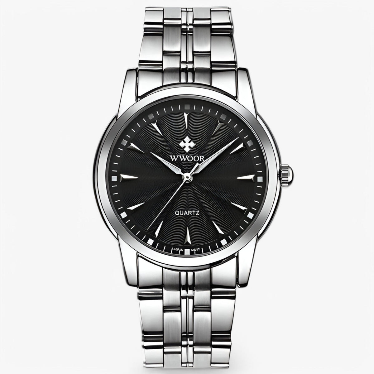 watches : Axel | Montre de luxe dorée en acier inoxydable dans Noir Blanc de Concept Odense