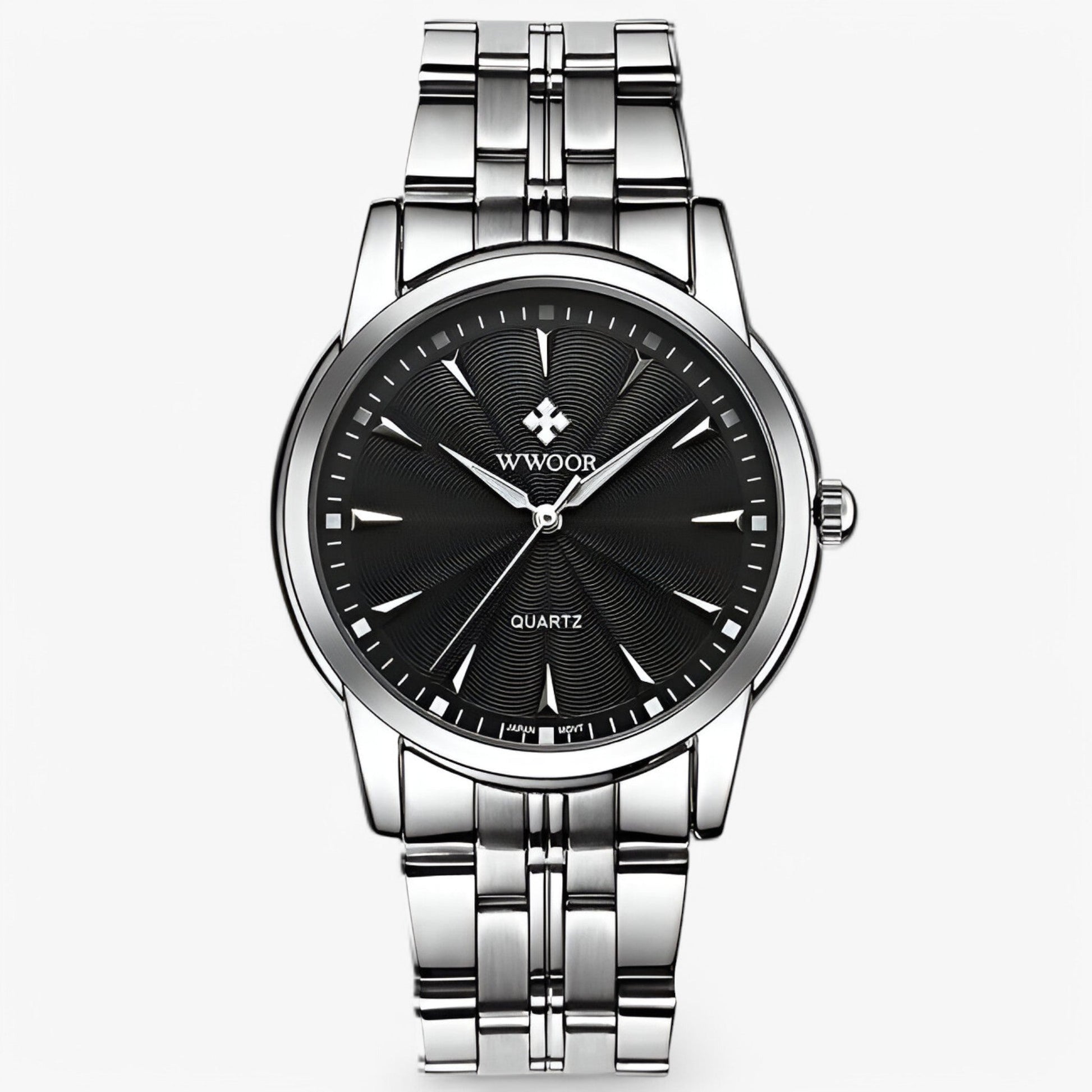 Axel | Luksus guldur i rustfrit stål - Sort Hvid - watches - {{ product_tags }