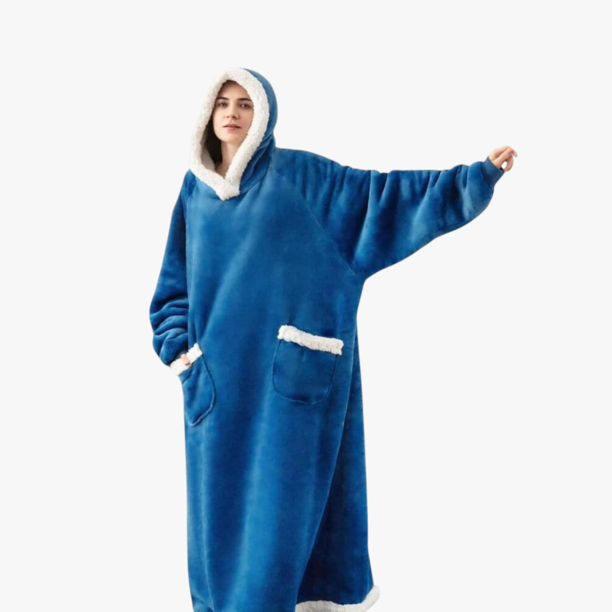 Couverture à Capuche Douce et Réversible Homme
