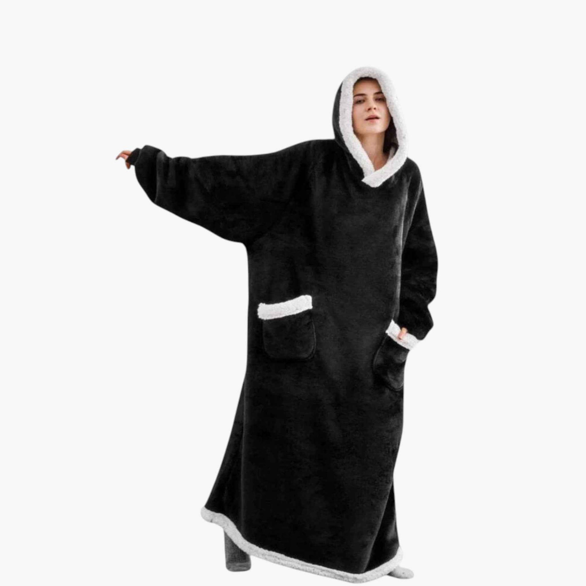 Couverture à Capuche Douce et Réversible Homme