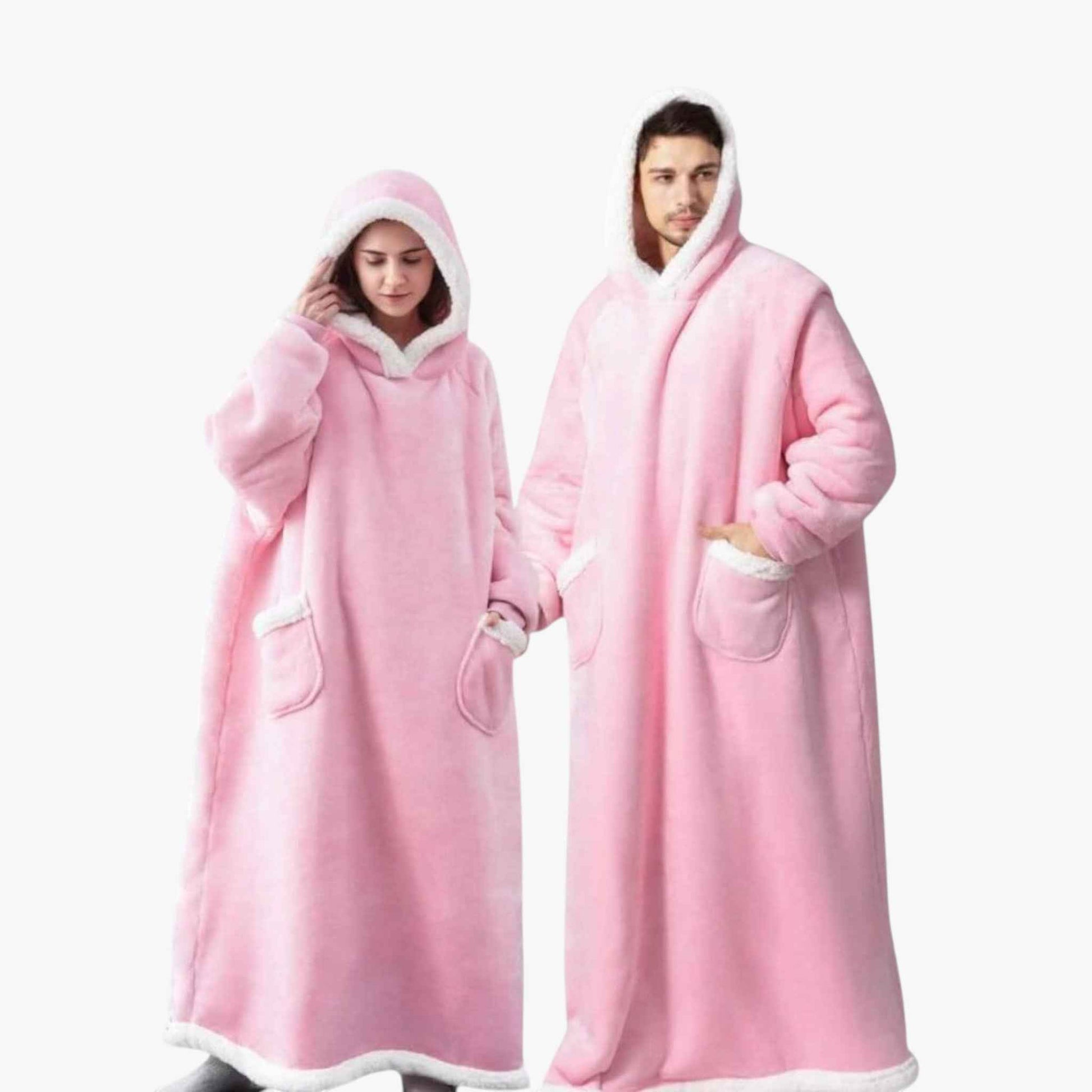 Couverture à Capuche Douce et Réversible Homme