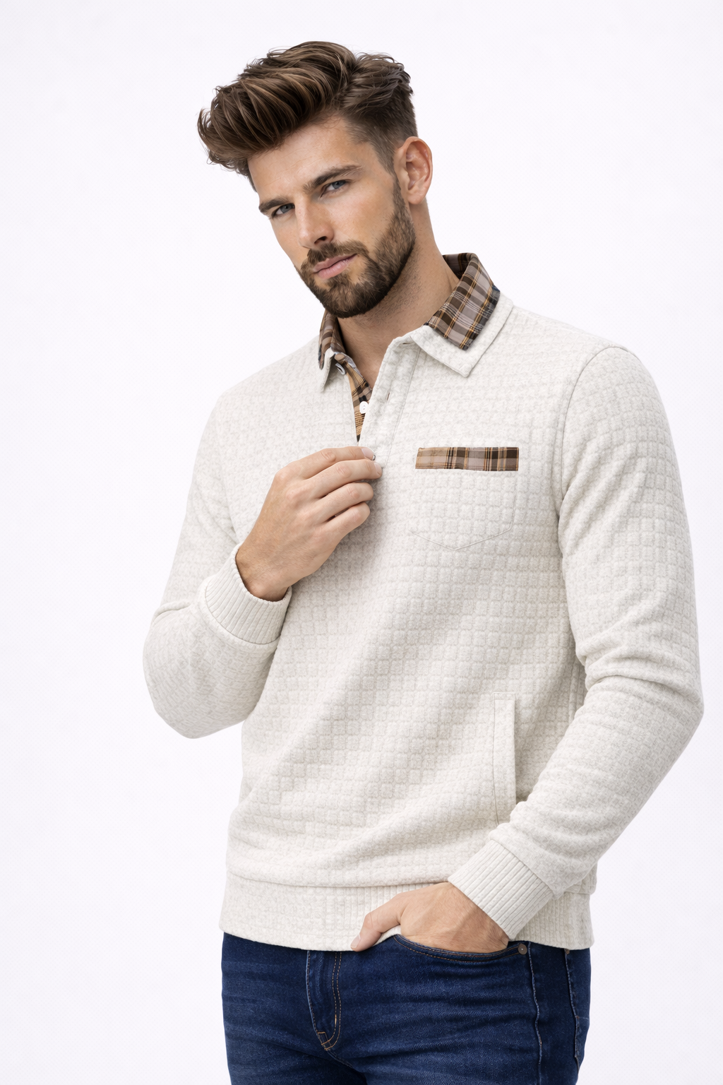 Polo Homme Coton Décontracté pour l'Été - Respirant & Confortable