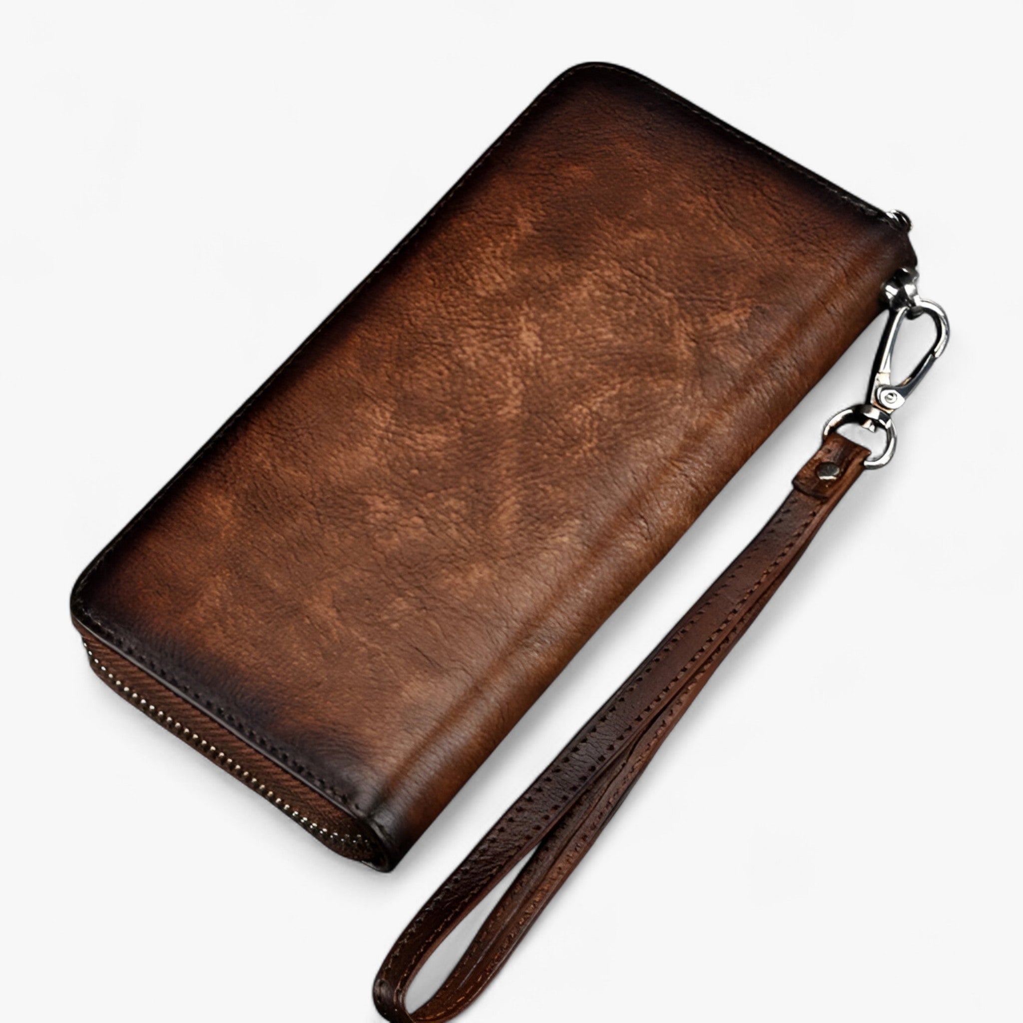 Portefeuille Femme Marron - Long - Élégant et Fonctionnel