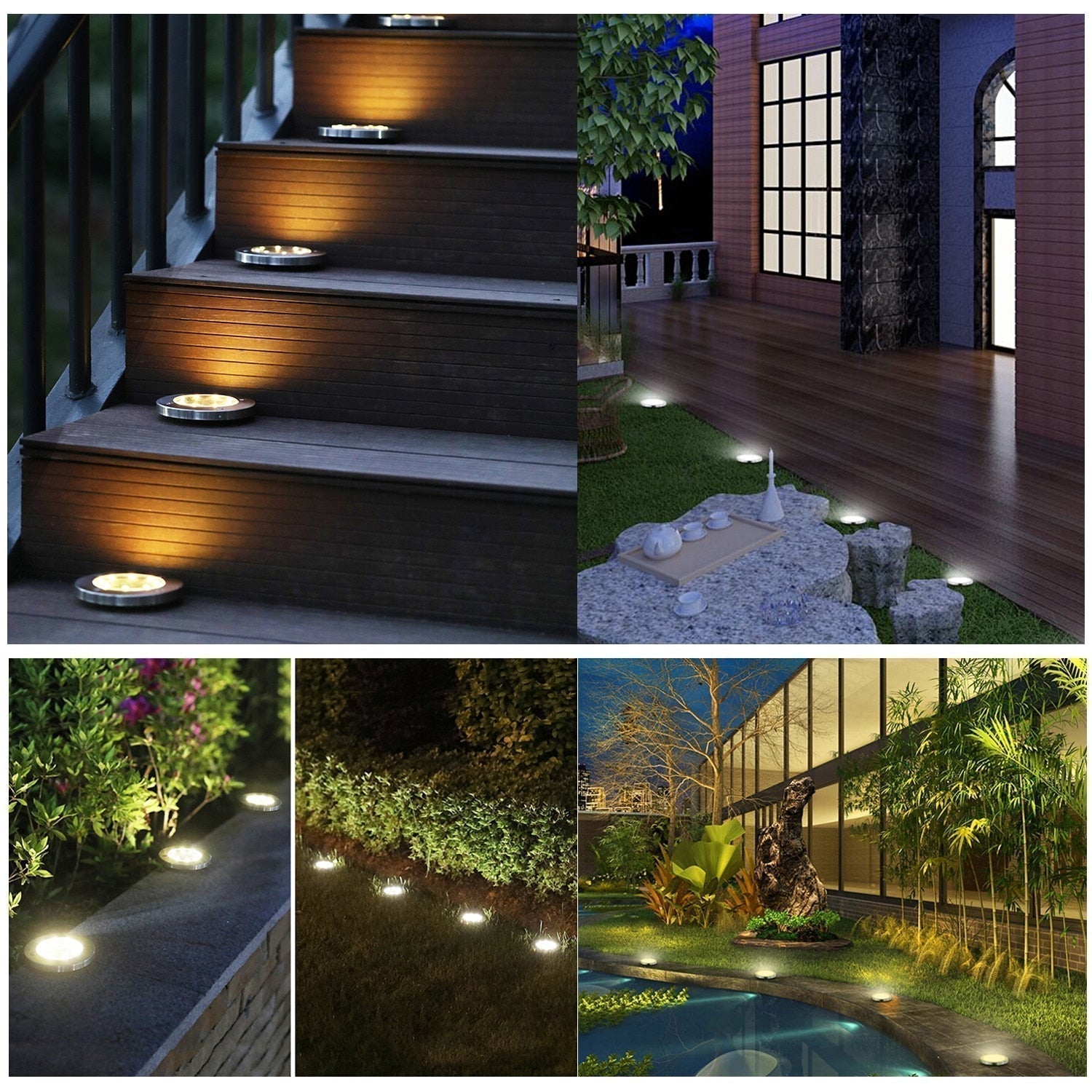 Éclairage de jardin solaire LED sans fil Deluxe - Illuminez votre jardin en toute simplicité