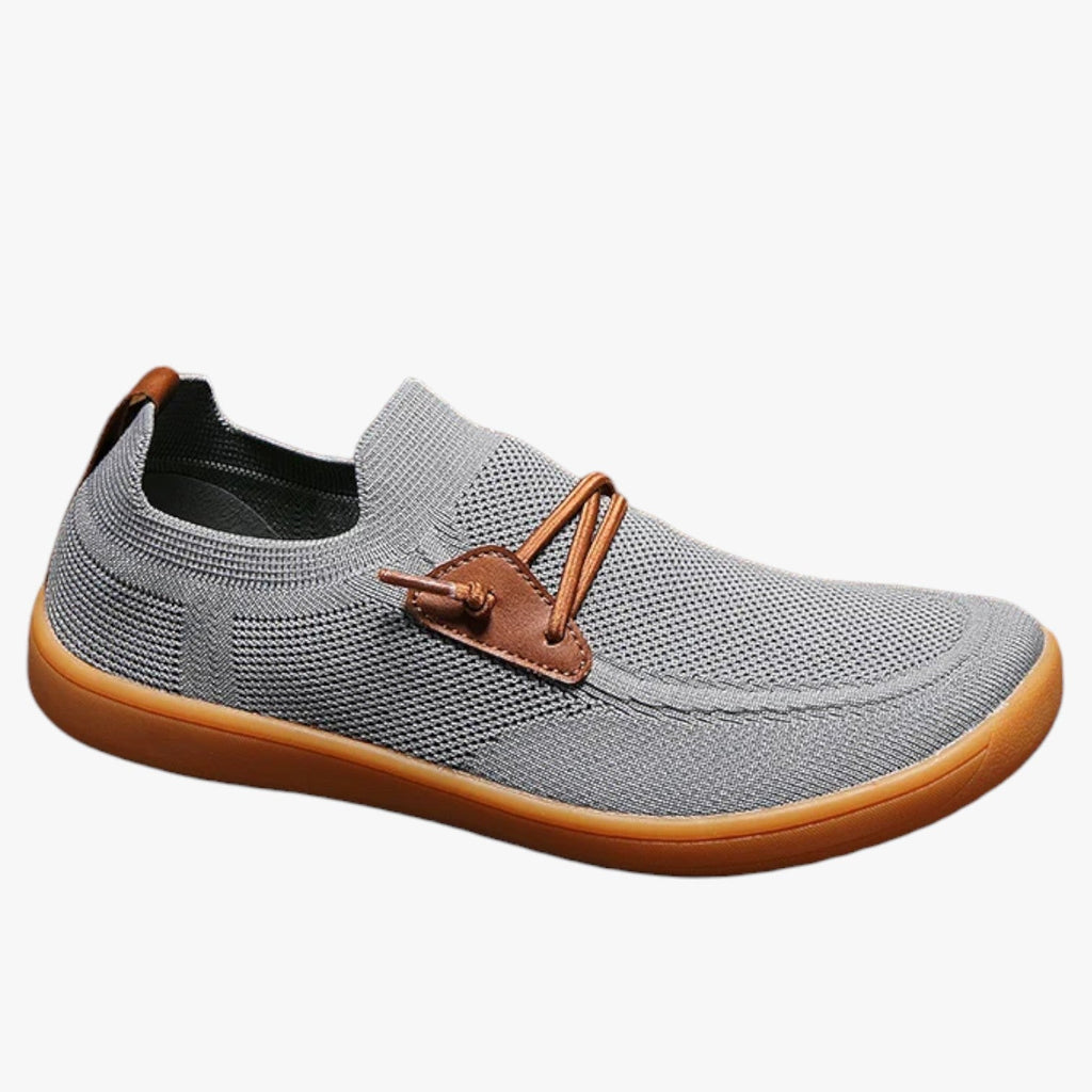 Shoes : Sneakers Respirantes pour Homme à bout large pour le confort en extérieur dans Grigio de Marche Lino