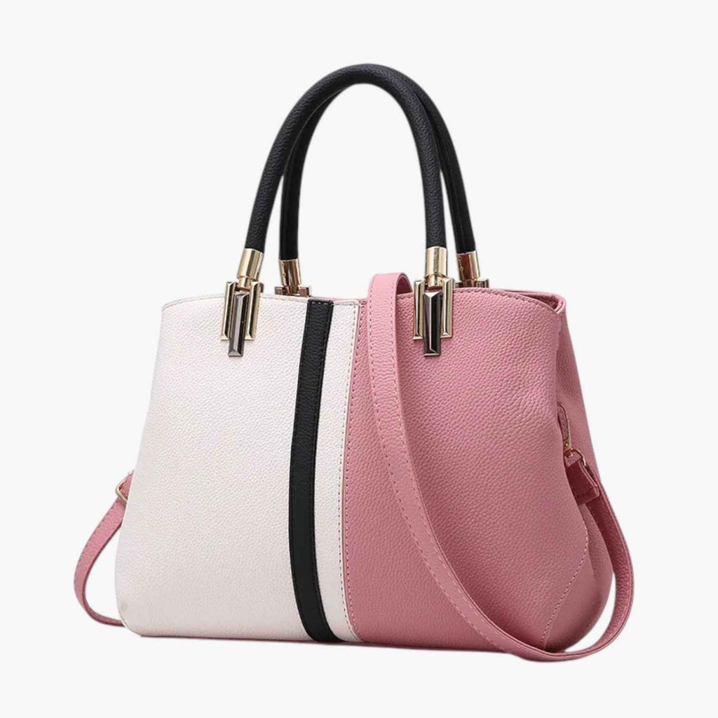 Melissa | Stile e praticità - Borsa a tracolla impermeabile da donna - €25 : Style et praticité - Sac à bandoulière imperméable pour femme dans Rose de Marche Lino