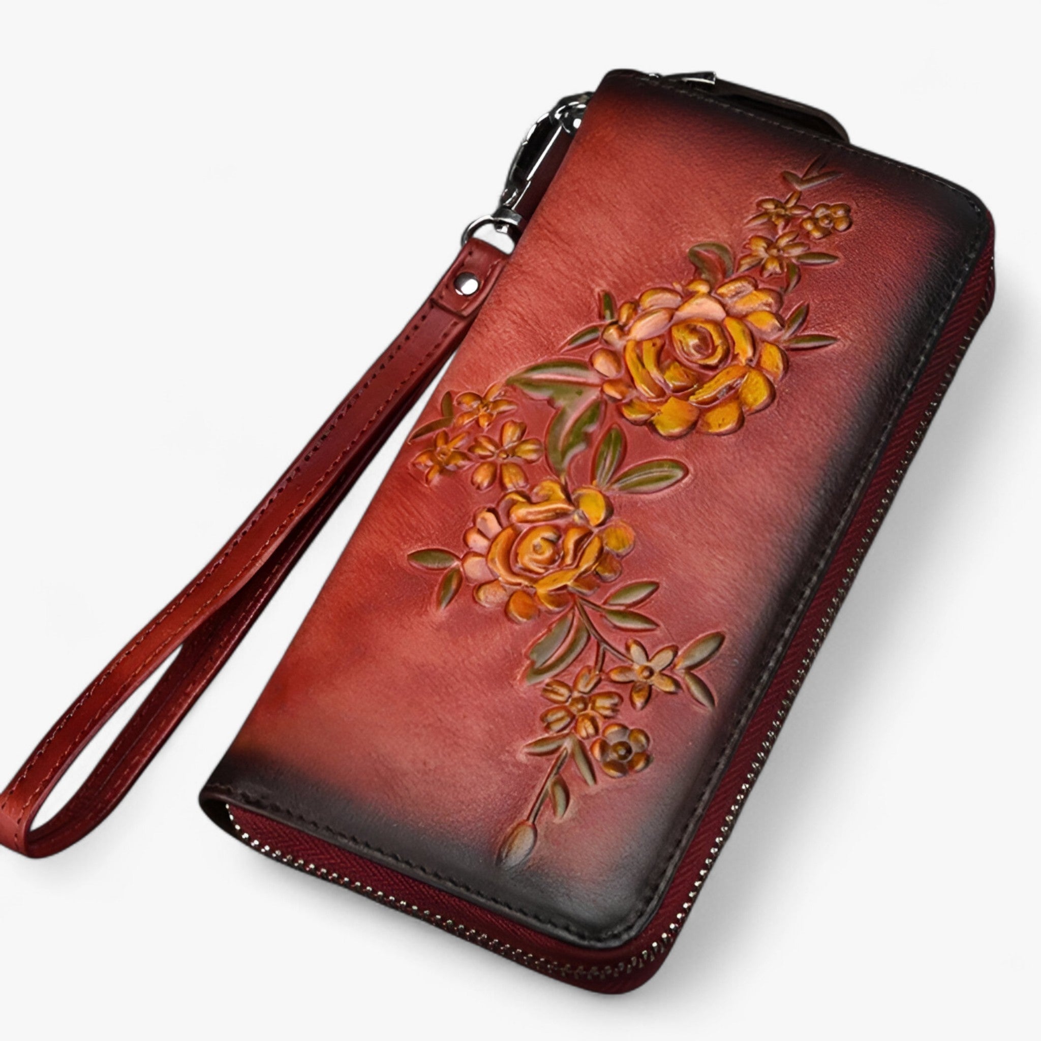 Portefeuille Femme Marron - Long - Élégant et Fonctionnel