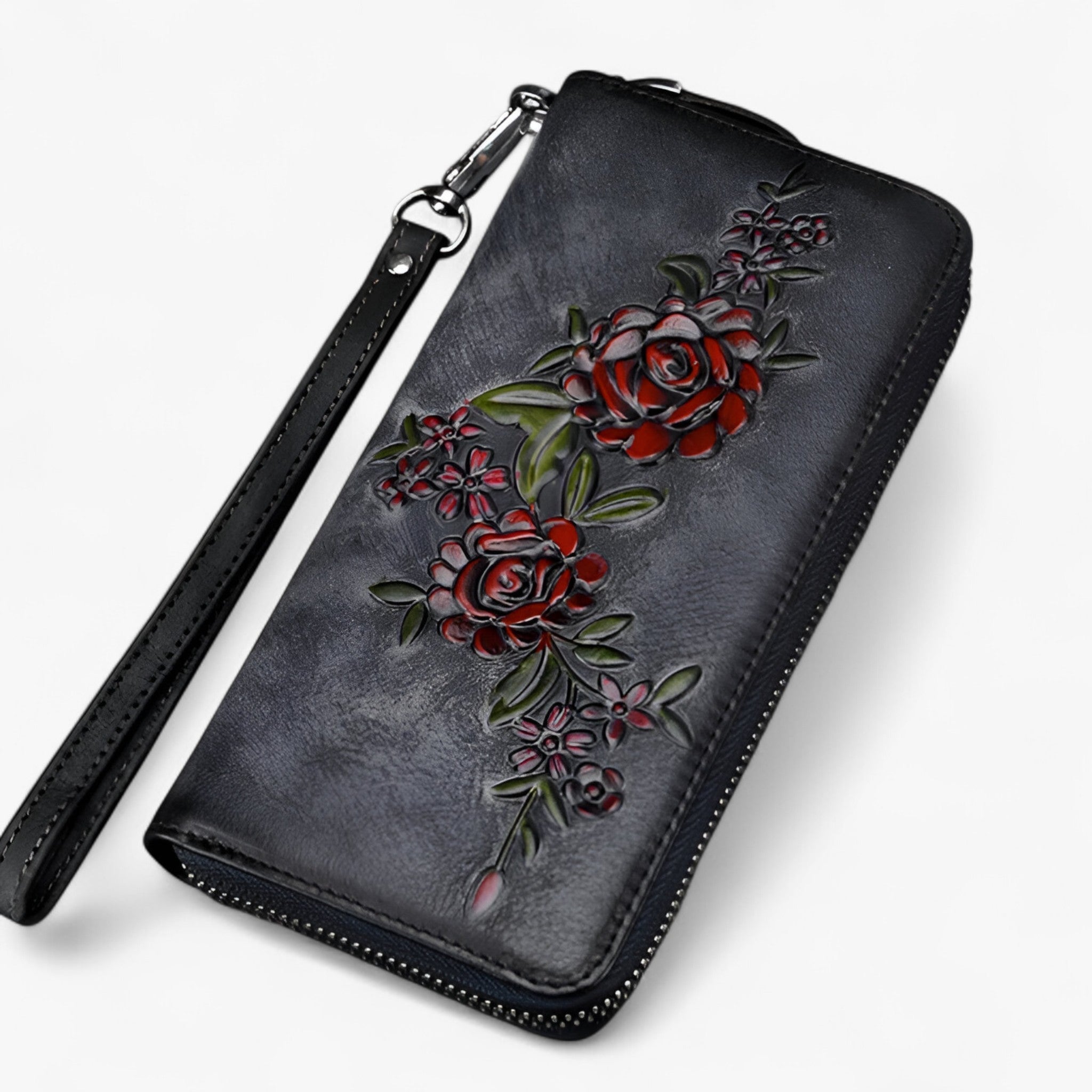 Portefeuille Femme Marron - Long - Élégant et Fonctionnel