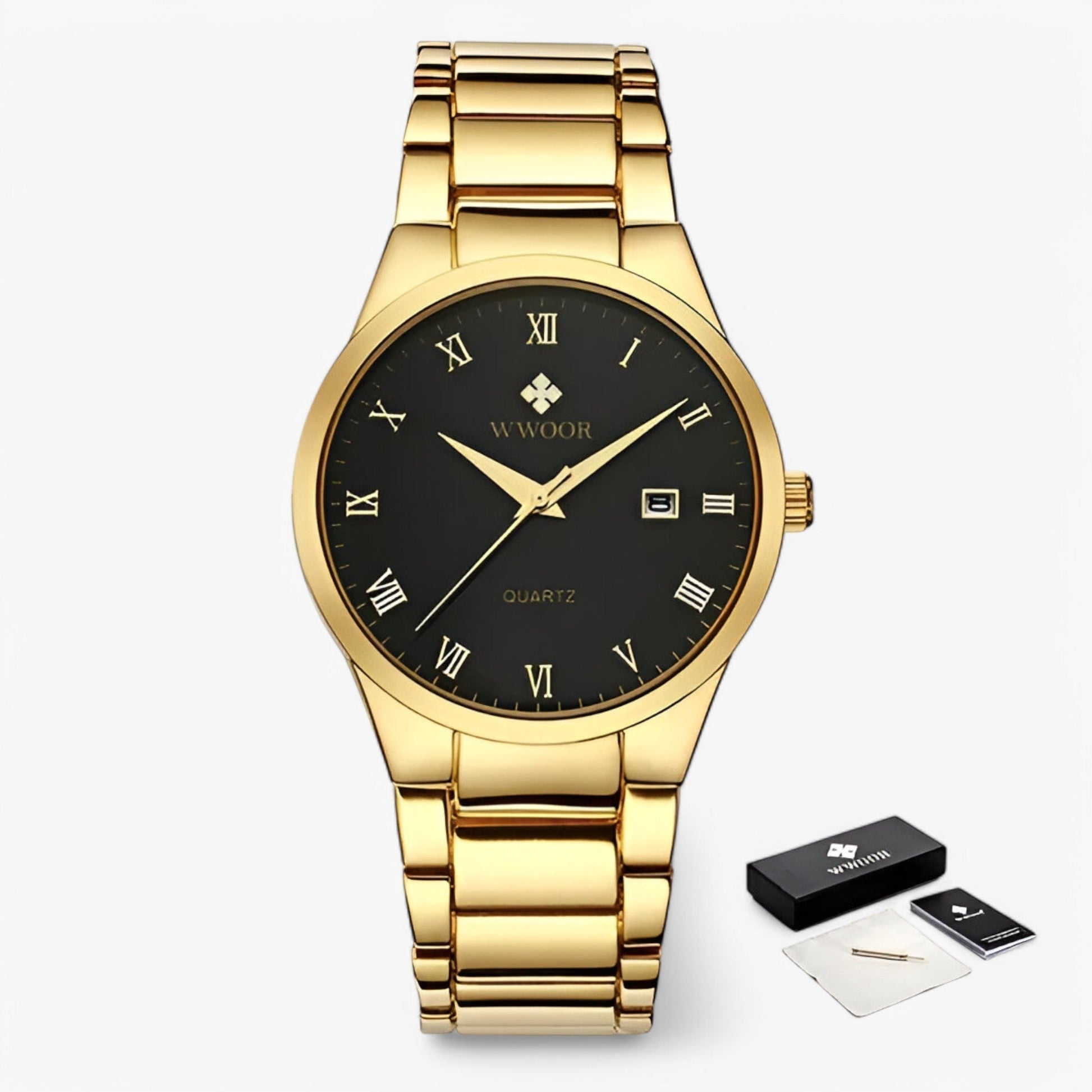 Elegantní pánské hodinky s ocelovým quartzovým strojkem