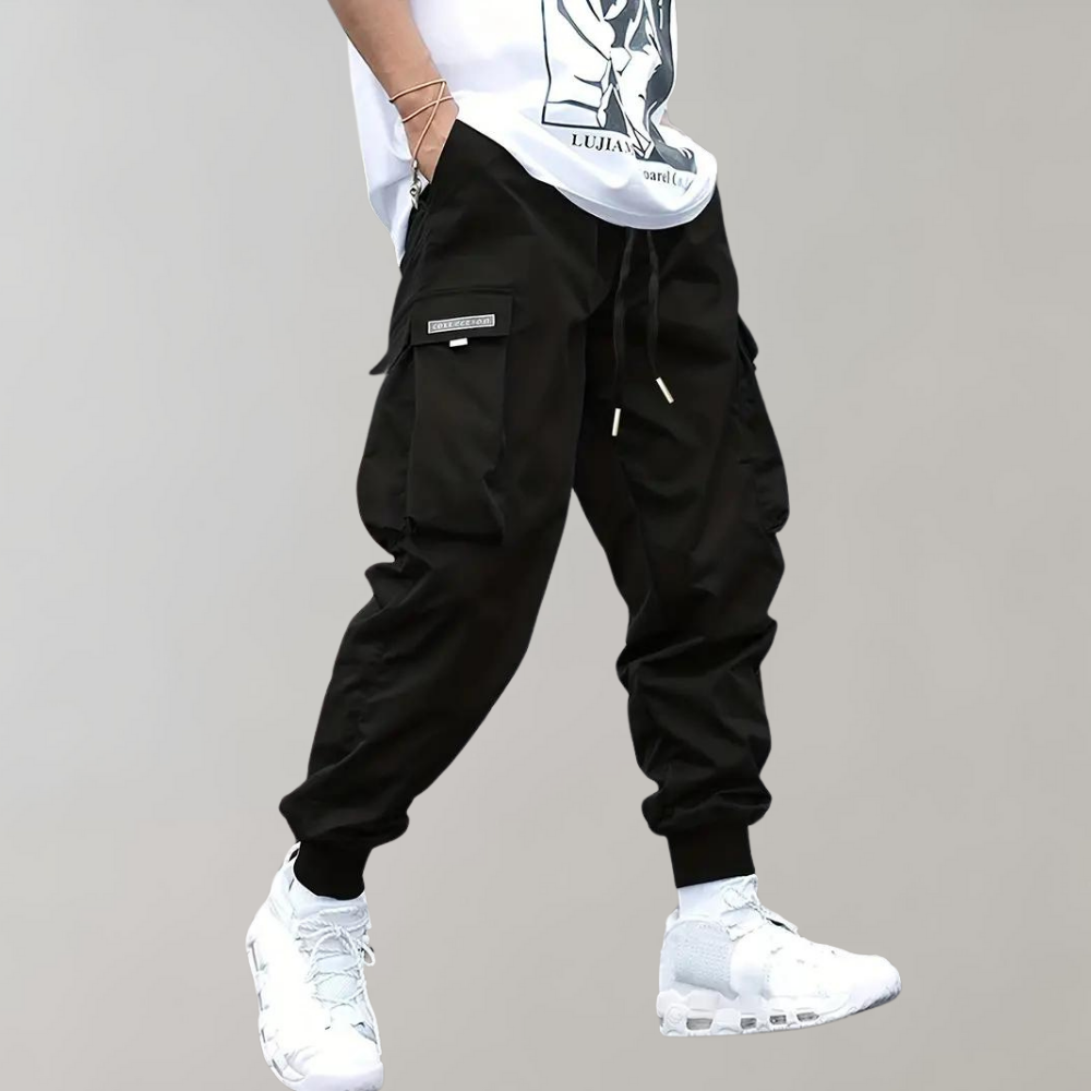Jogging Cargo Homme - Pantalon de Sport Coupe Décontractée