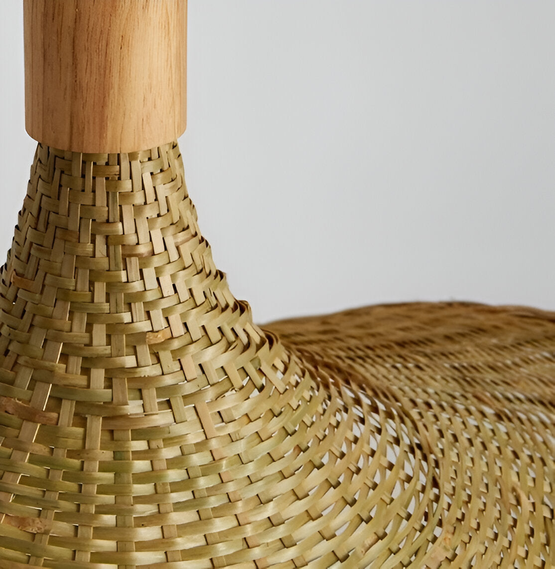 pendant light : Suspension Dôme en Rotin Tissé Main dans de Marche Lino