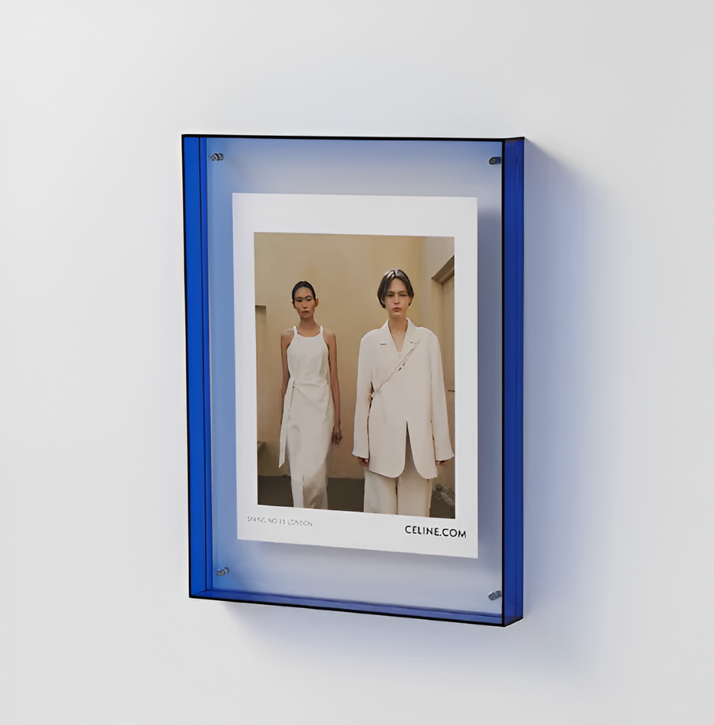 Seravina – pince à photos en acrylique élégante, moderne et minimaliste pour un design épuré