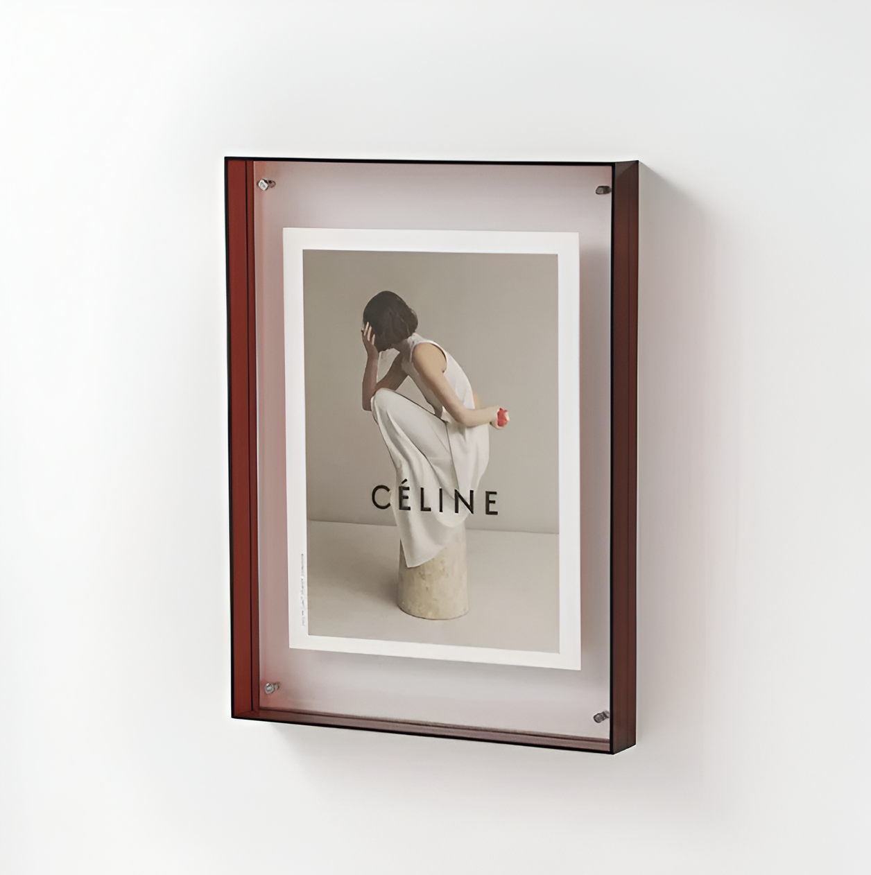Seravina – pince à photos en acrylique élégante, moderne et minimaliste pour un design épuré