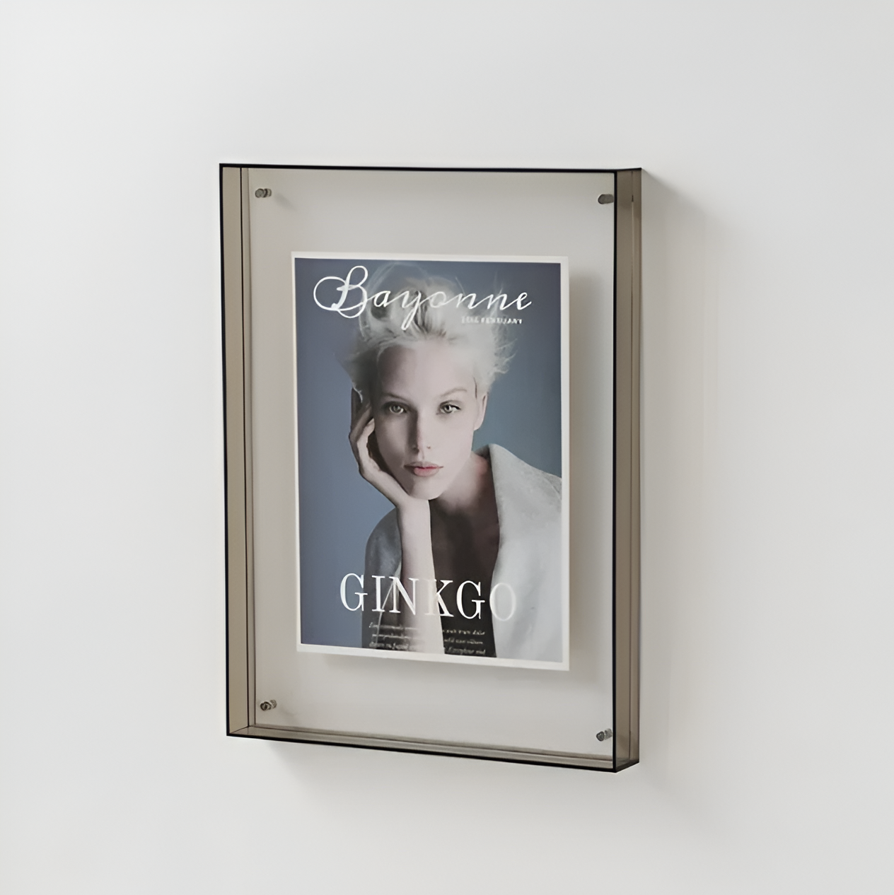 Seravina – pince à photos en acrylique élégante, moderne et minimaliste pour un design épuré