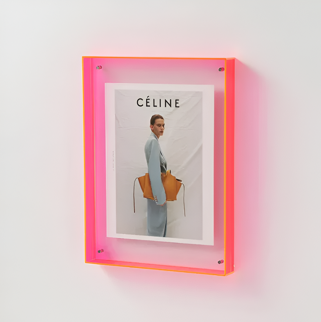 Seravina – pince à photos en acrylique élégante, moderne et minimaliste pour un design épuré