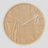Horloges murales : Horloge Murale en Bois au Design 12 Pouces Chambre dans Chêne naturel moyen 12 pouces de Marche Lino