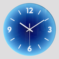 Horloge Murale Ronde en Verre Design Moderne pour Salon et Cuisine