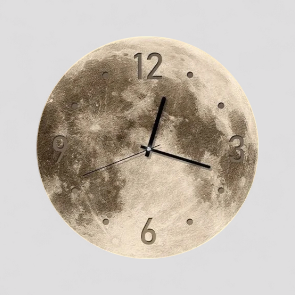 Horloge Murale LED 20 Pouces Métal