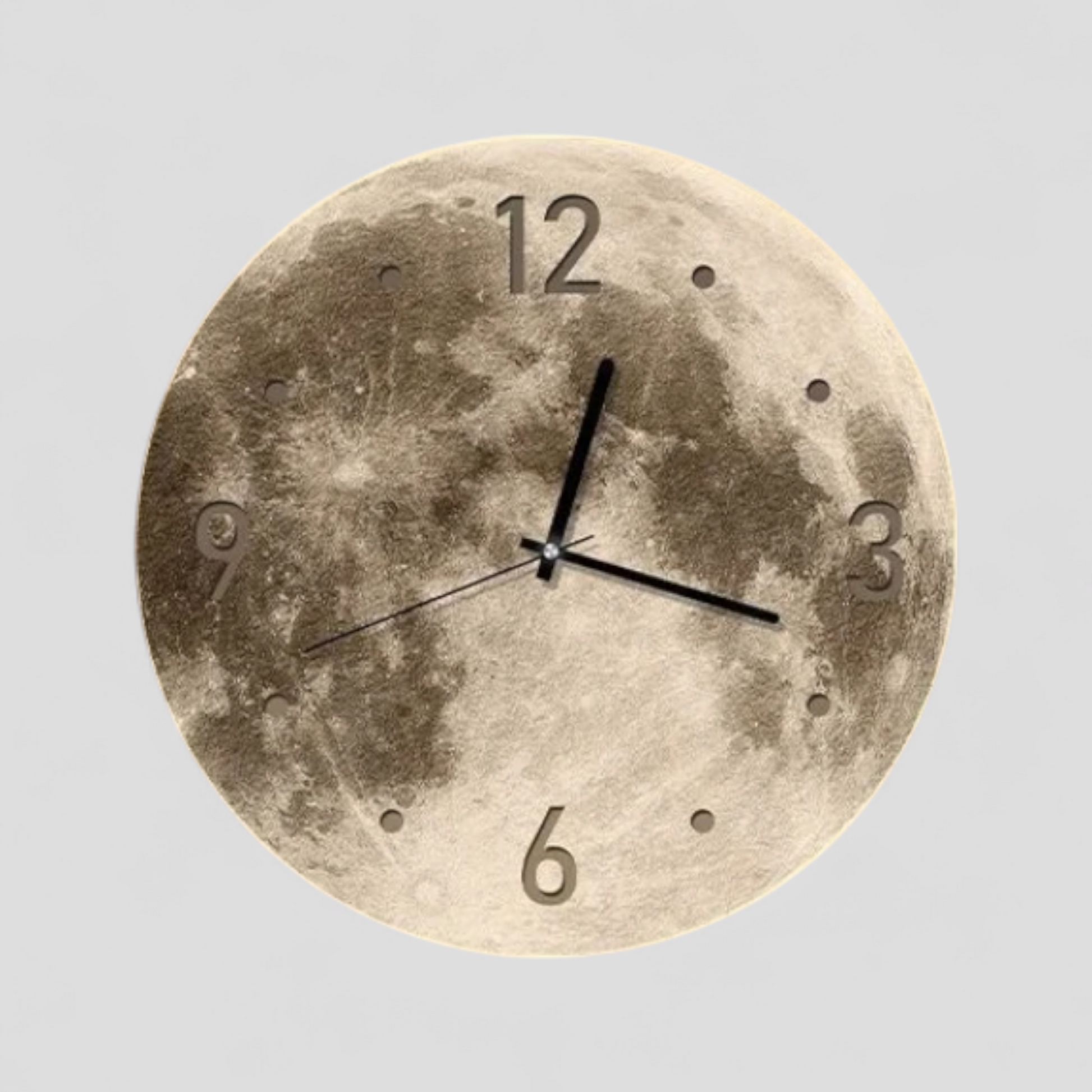 Horloge Murale LED 20 Pouces Métal