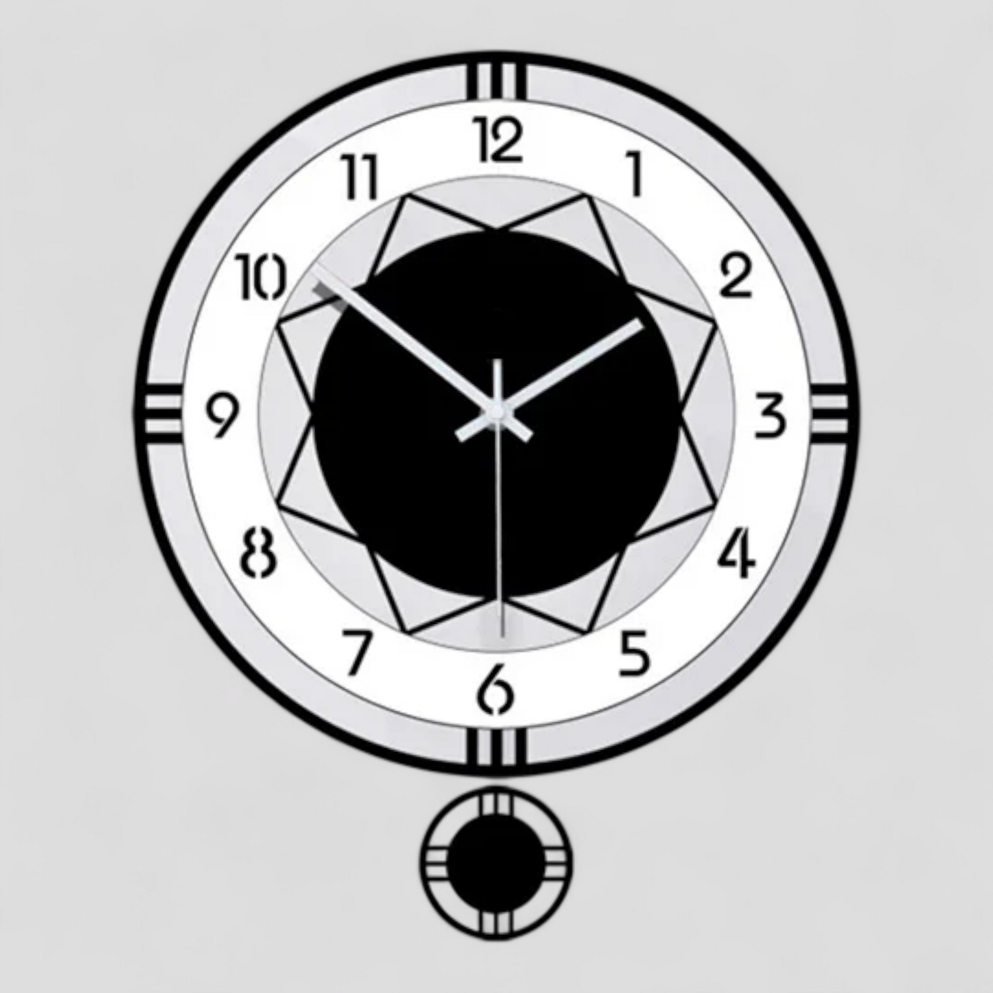 Horloge Murale Design Minimaliste Verre