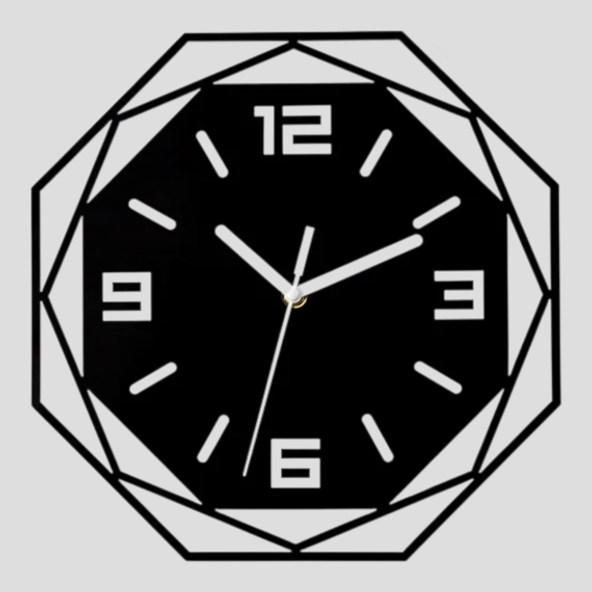 Horloges murales : Horloge Murale Silencieuse au Design Minimaliste Acrylique dans de Marche Lino