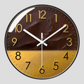 Moderne geräuschlose Wanduhr aus Glas