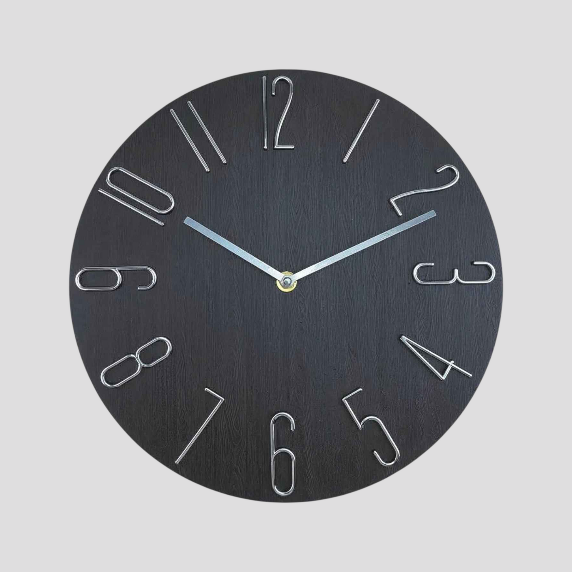 Horloge Murale Silencieuse Verre – Design Nordique, 30 Cm