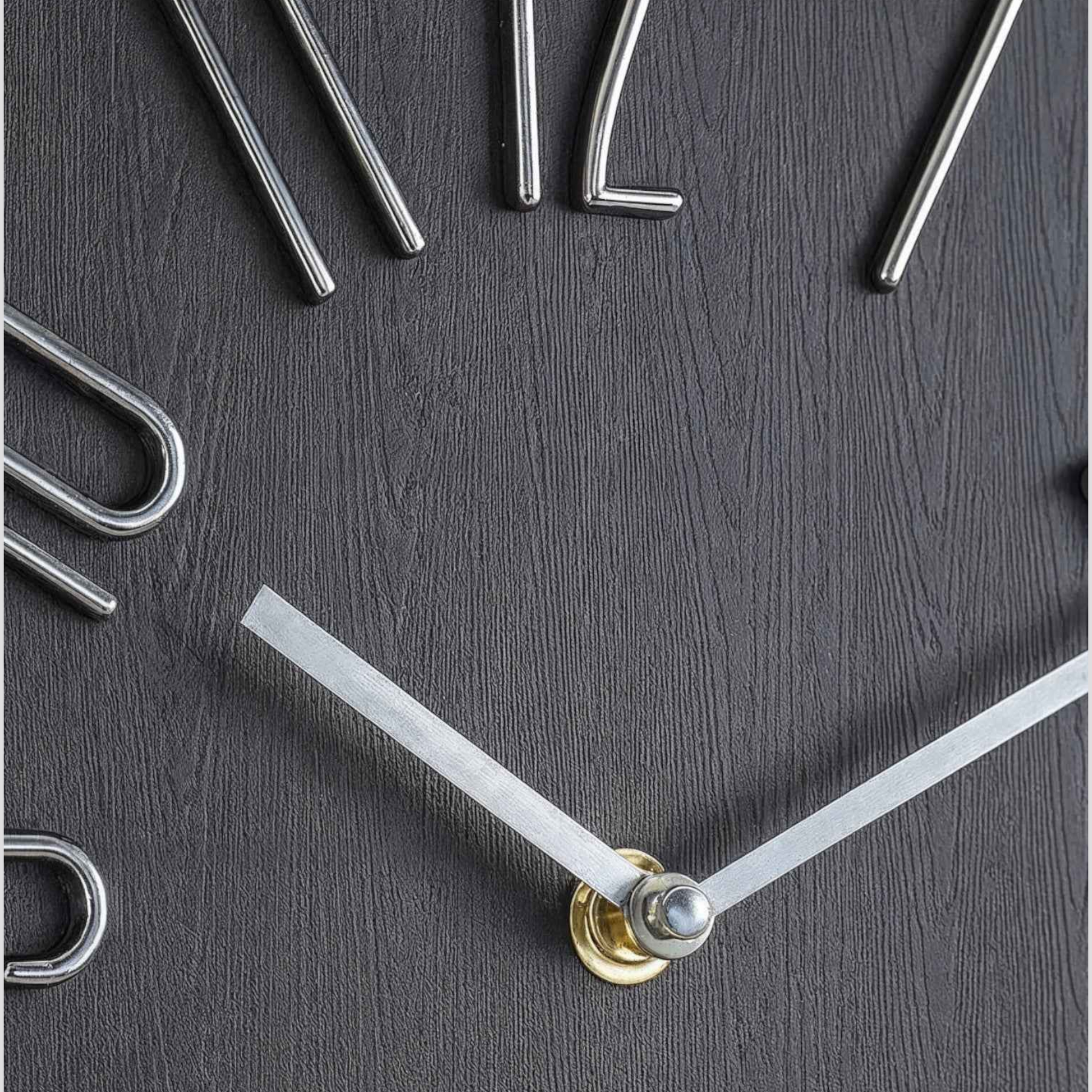 Horloge Murale Silencieuse Verre – Design Nordique, 30 Cm