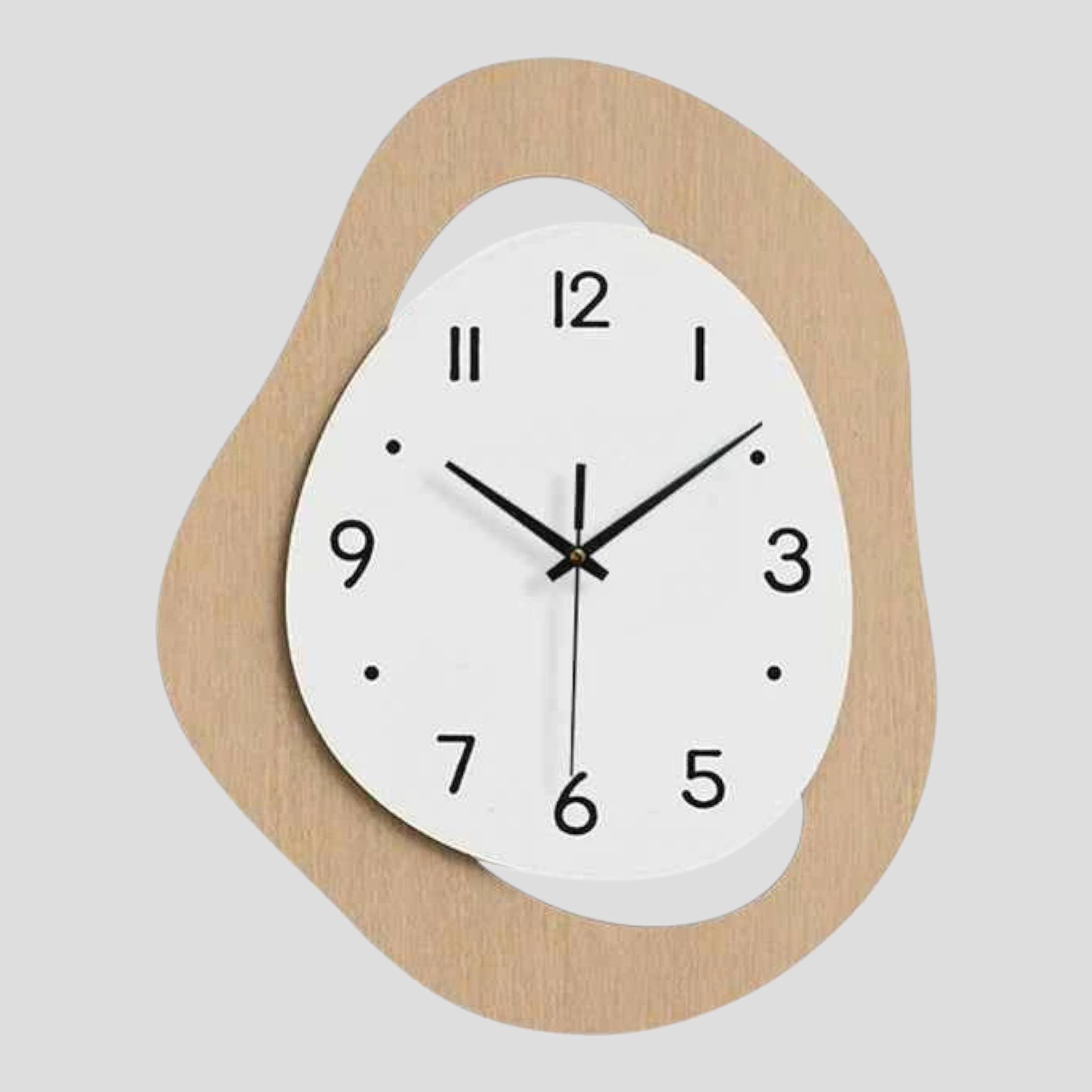 Horloges murales : Horloge Murale Décorative Moderne Accessoire Déco dans Kaki 12 pouces de Marche Lino