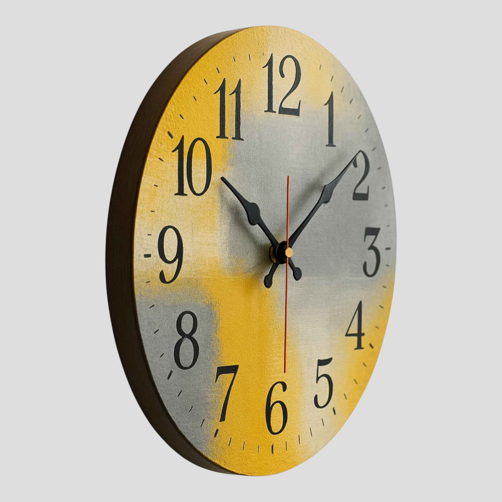 Horloges murales : Horloge Murale Ronde en Bois Accessoires Maison dans de Marche Lino