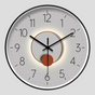 Horloge Murale Ronde Silencieuse avec Balancier Verre