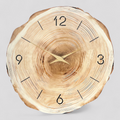Reloj de Pared de Madera Natural Diseño Moderno - Gran Tamaño 60cm