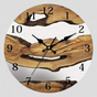 Horloge Murale Design en Bois Naturel Accessoire De Bureau